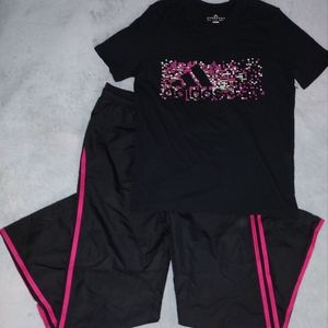 Adidas Black/Pink Bundle Juniors NWOT